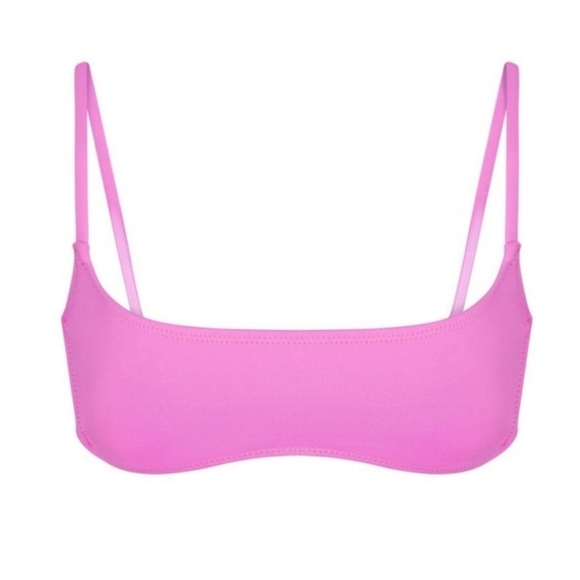 SKIMS SWIM MICRO SCOOP BIKINI BRA TOP Neon Orchid Pink 2X NWT - Picture 5 of 7